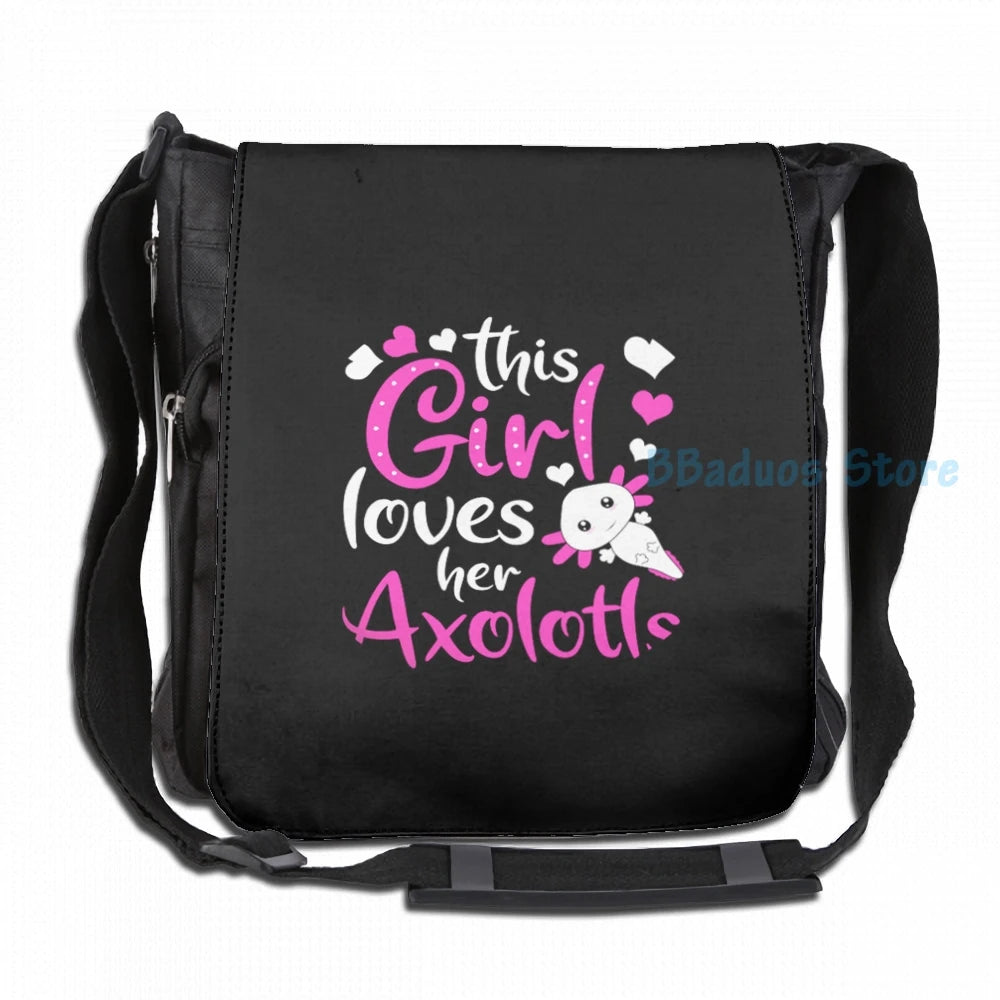 Axolotl Graphic Print USB Charge Backpack Men Women Travel Laptop Bag