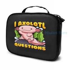 Axolotl Pun Print USB Charge Backpack for School and Travel