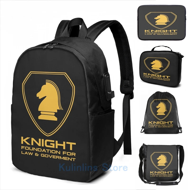 Knight Foundation Law & Gov USB Charge Backpack