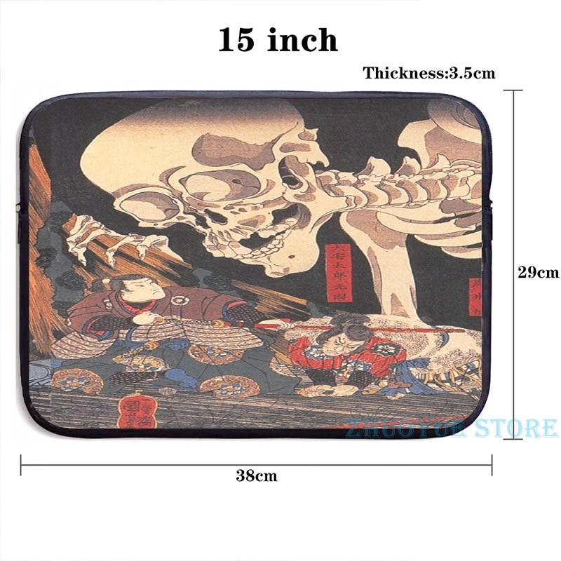 Mitsukuni Skeleton Spectre USB Charge Backpack Men Women Travel Laptop Bag