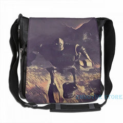 Iron Giant Running USB Charge Backpack School Travel Laptop Bag