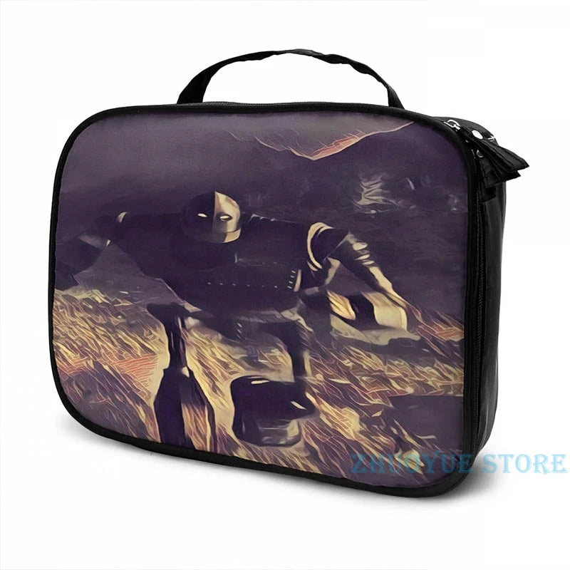 Iron Giant Running USB Charge Backpack School Travel Laptop Bag