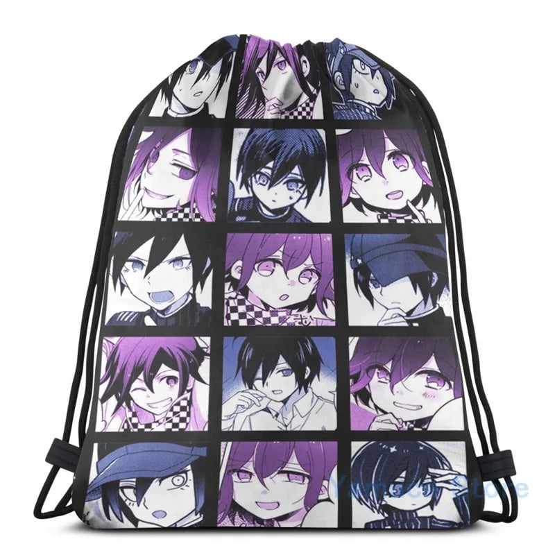 Print Shuichi & Kokichi Manga Collection USB Charge Backpack