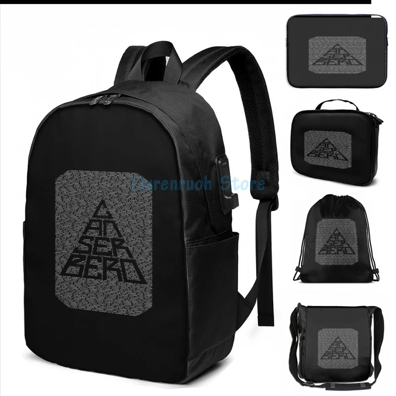 Graphic print All Songs - Canserbero USB Charge Backpack