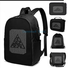 Graphic print All Songs - Canserbero USB Charge Backpack