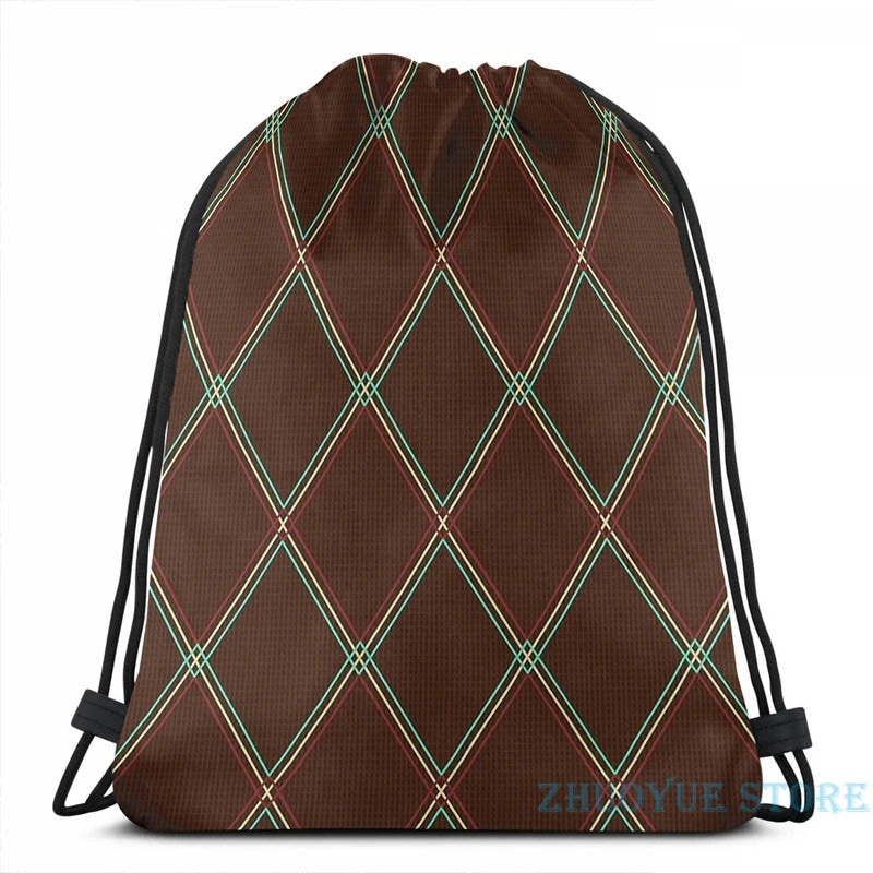 Vintage Amp Print USB Charge Backpack School Travel Laptop Bag