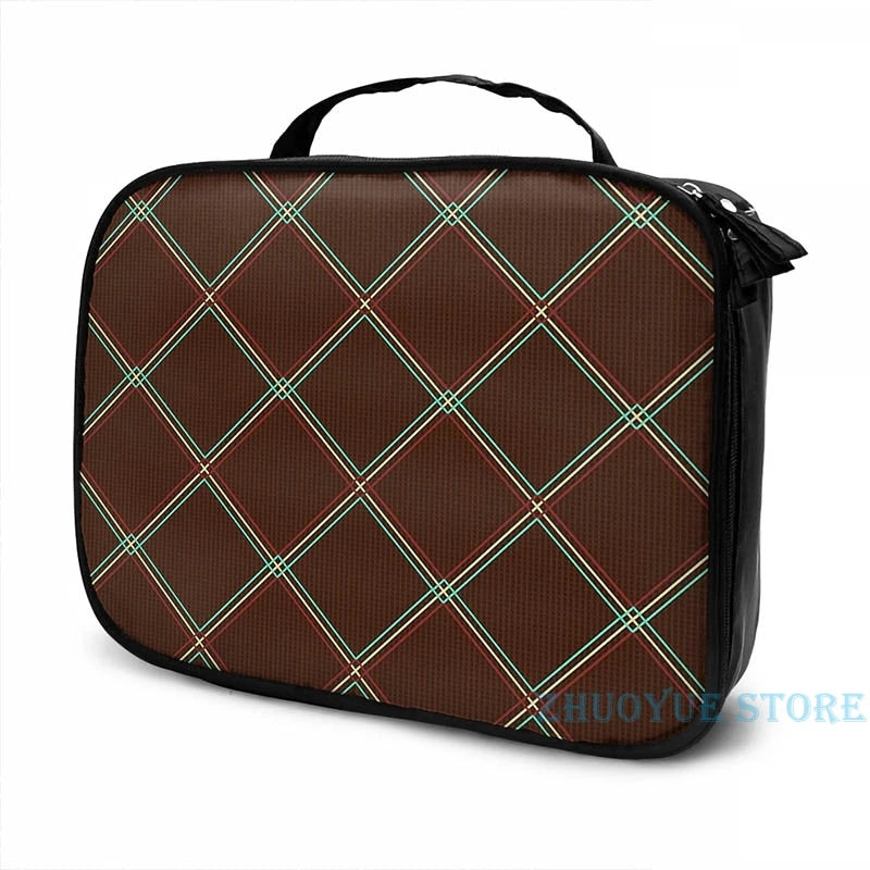 Vintage Amp Print USB Charge Backpack School Travel Laptop Bag