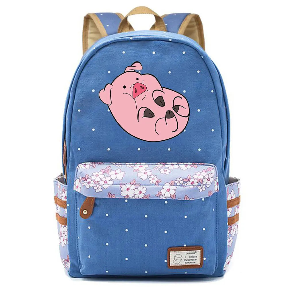Gravity Falls Backpack School Bag for Teen Girls