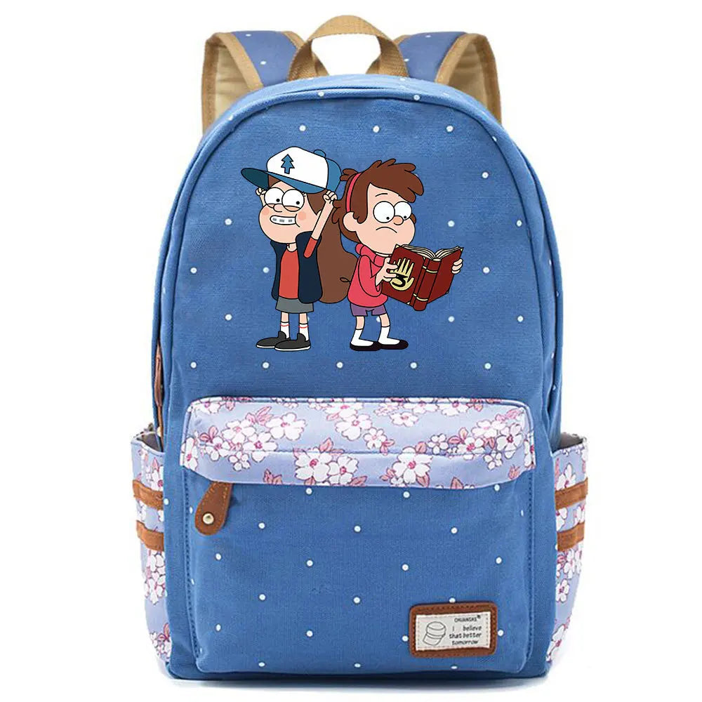 Gravity Falls Backpack School Bag for Teen Girls