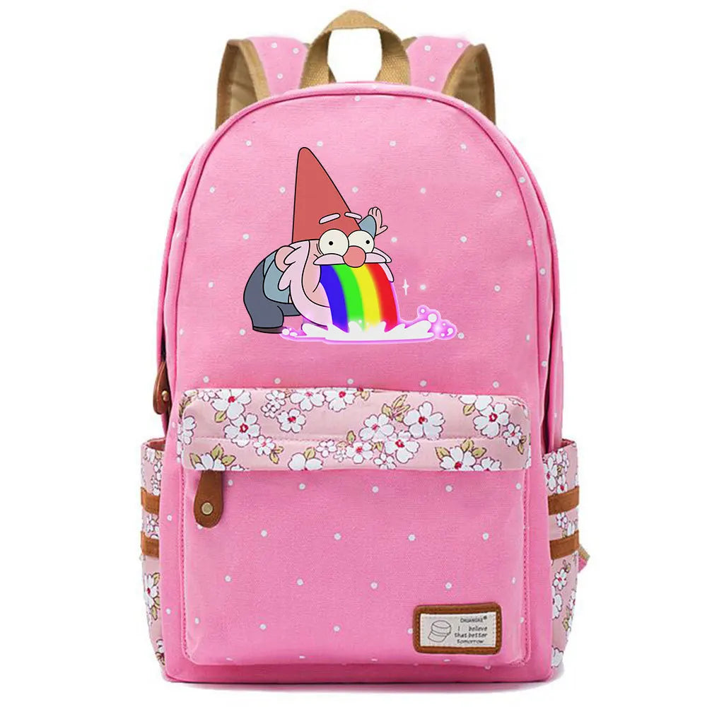 Gravity Falls Backpack School Bag for Teenage Girls