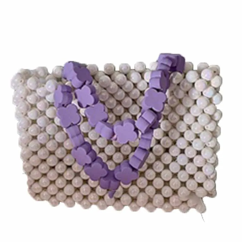 Hand-woven Women's Handbag Summer Small Square Tote