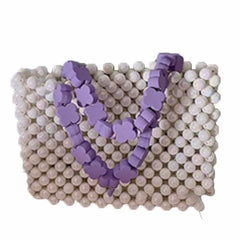 Hand-woven Women's Handbag Summer Small Square Tote