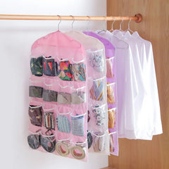 Grid Foldable Wardrobe Wall Door Hanging Organizer