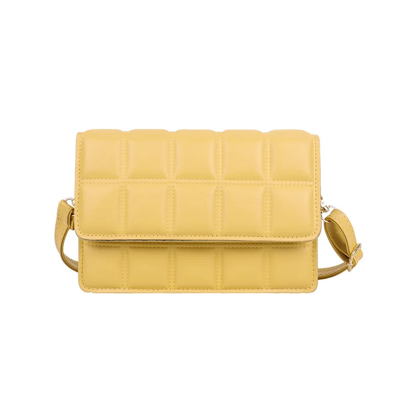 Grid Red Envelope Bag Female Tidal Shoulder Plaid Sling Mini Flap Bag