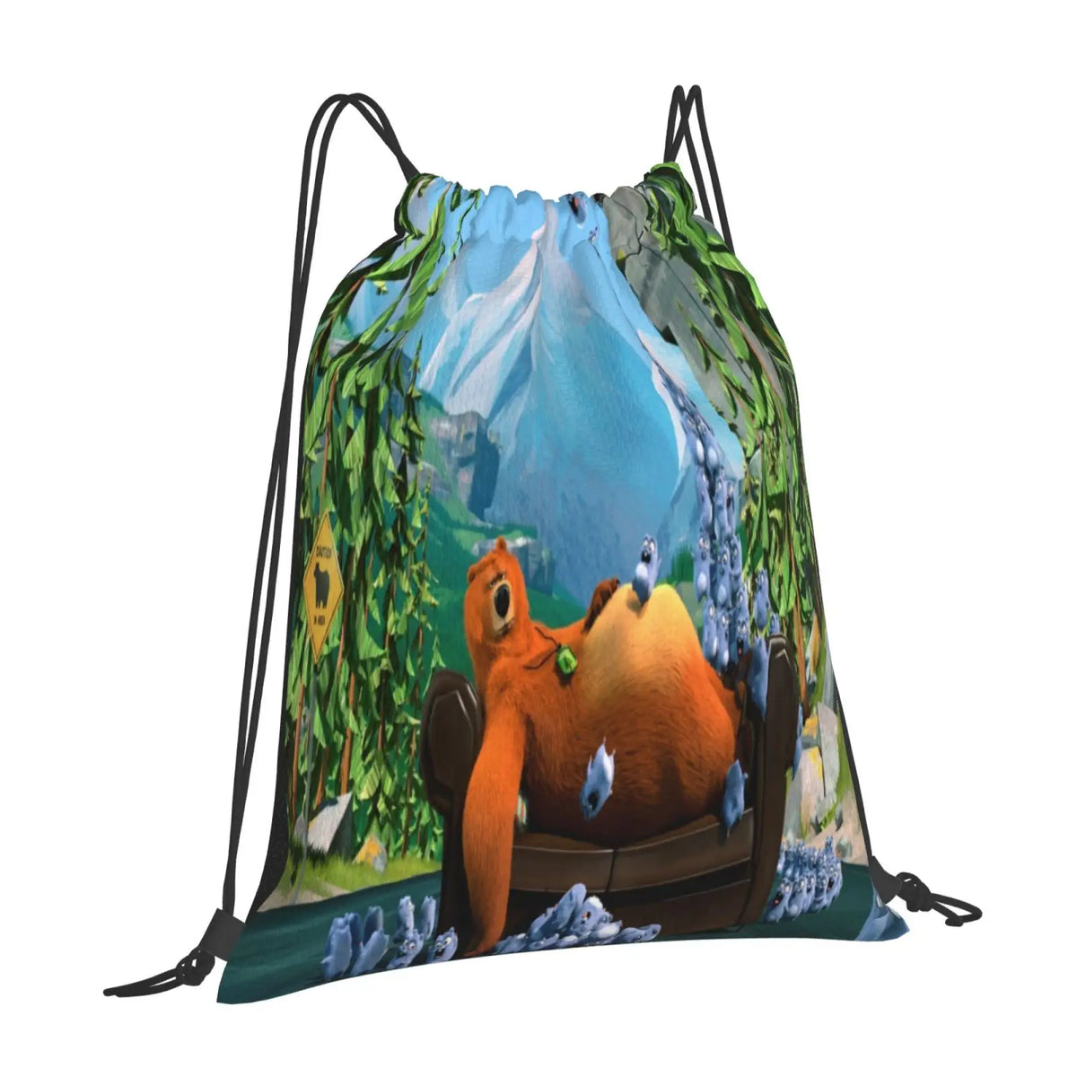 Grizzy And The Lemmings 2 Backpacks Cord Bag Women'S Bags Bag Bags Women Pouch D
