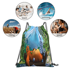 Grizzy And The Lemmings 2 Backpacks Cord Bag Women'S Bags Bag Bags Women Pouch D