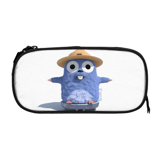 Grizzy Lemmings Pen Box Student School Anime Zipper Pen Bag