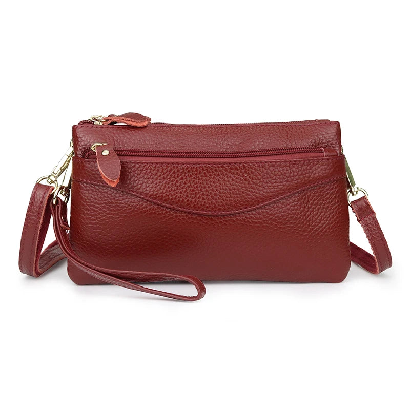 Guaranteed Leather Women's Messenger Bag Larger Capacity Women Handbag