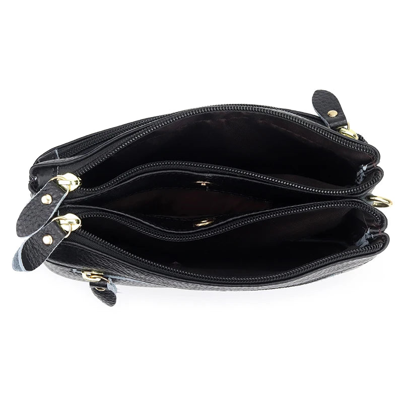 Guaranteed Leather Women's Messenger Bag Larger Capacity Women Handbag