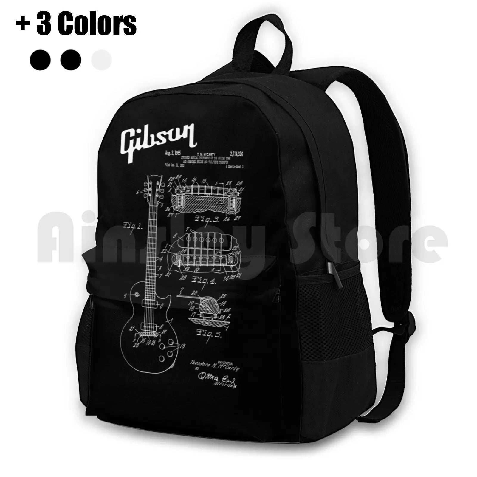 Guitar Patent Outdoor Hiking Backpack