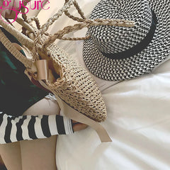 Bohemian Straw Beach Handbag Summer Shoulder Bag