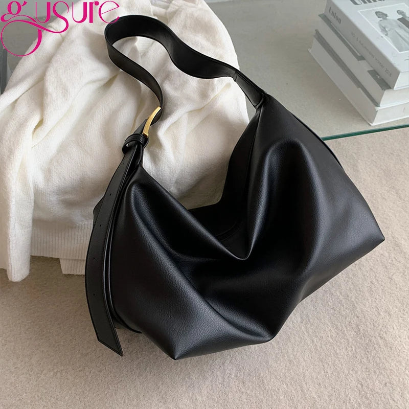 PU Leather Women Shoulder Crossbody Bag Large Capacity Purse Handbag