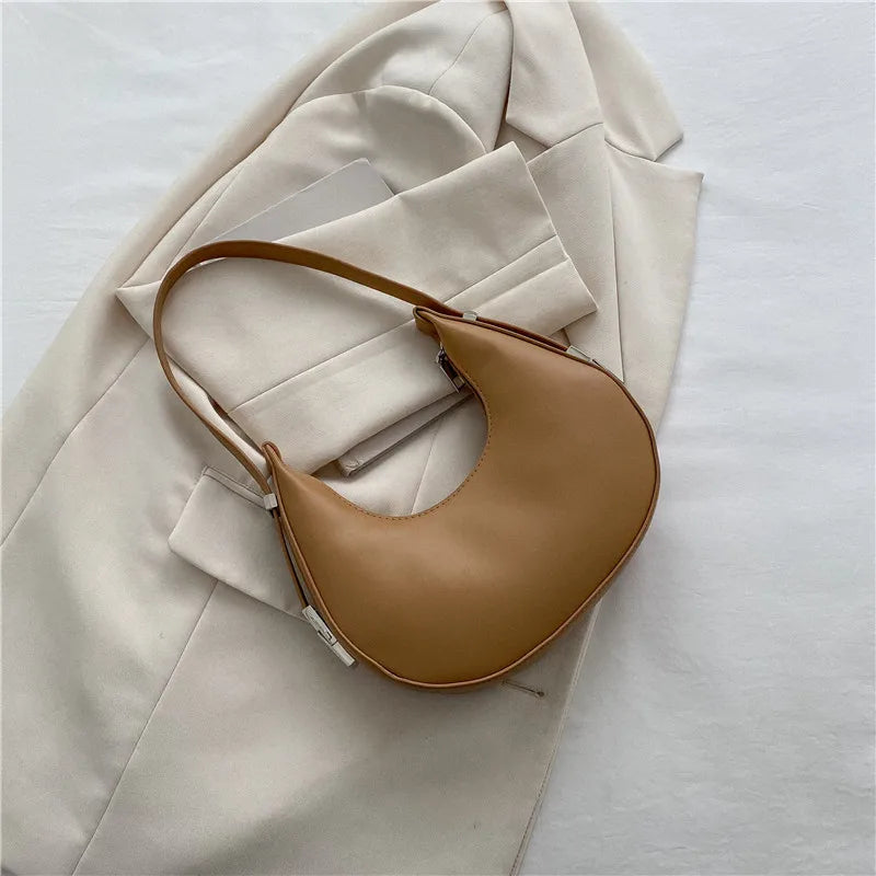 Armpit Shoulder Bag Small Travel Totes Women PU Leather Hobo Bag