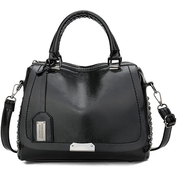 Rivet Women Handbags High PU Leather Totes Office Lady Shoulder Bags