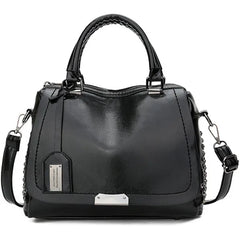Rivet Women Handbags High PU Leather Totes Office Lady Shoulder Bags