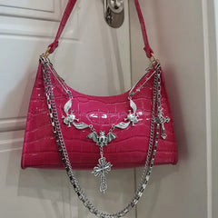Y2K Harajuku Women's Bag Gothic Skull Chains Handbag
