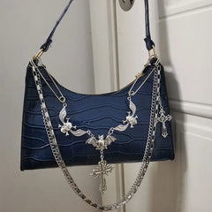 Y2K Harajuku Women's Bag Gothic Skull Chains Handbag