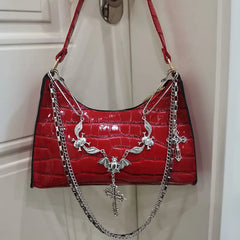 Y2K Harajuku Women's Bag Gothic Skull Chains Handbag