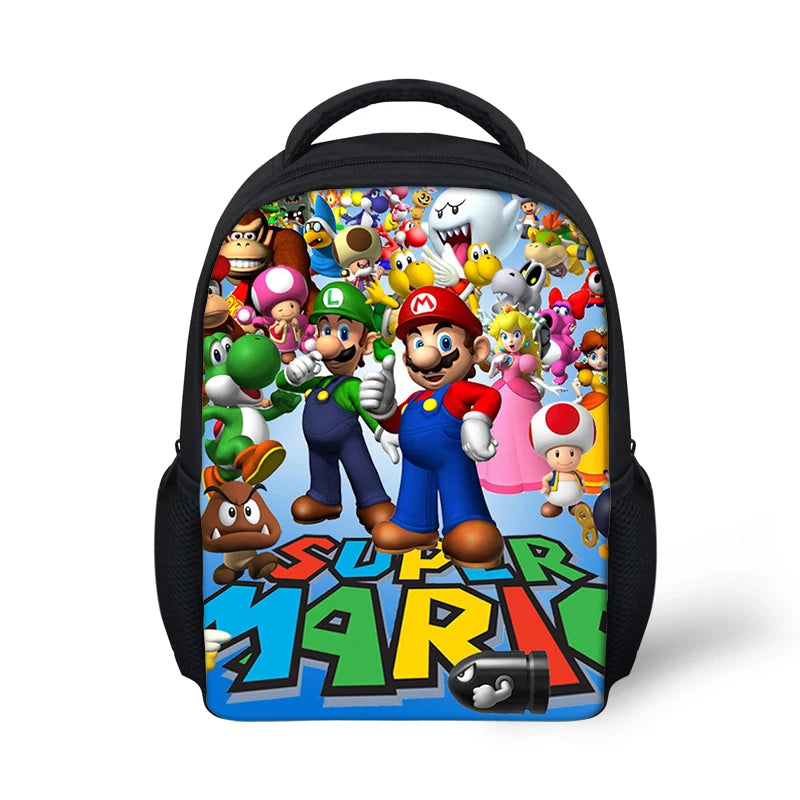 Super-Malio Pattern Kindergarten Backpack