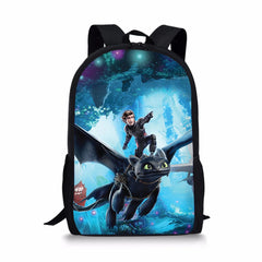 Cartoon Game School Backpack for Teens