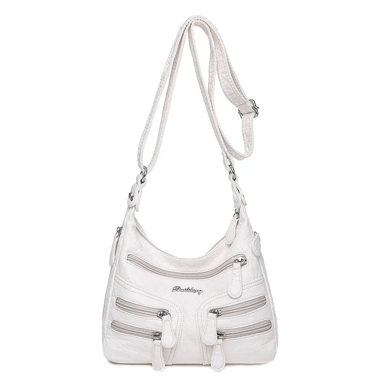 HANSDAFA Soft Leather Women Handbags Women Shoulder Bag Female Messenger Bag