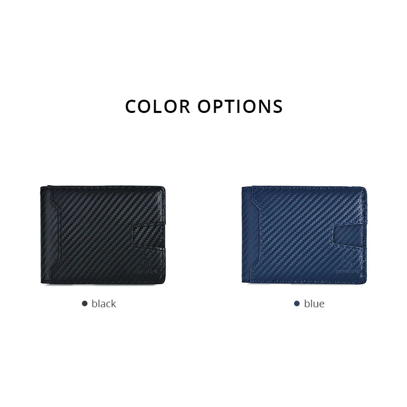 RFID Blocking Leather Slim Wallet for Men