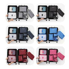 Travel Bag 7-piece Set Underwear Storage Luggage Organizer