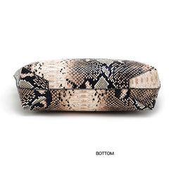 Serpentine Patchwork Composite Bag Women PU Shoulder Messenger Bag