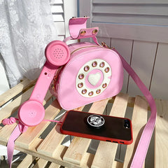 Girls Funny Creativity Phone Shape Messenger Bag