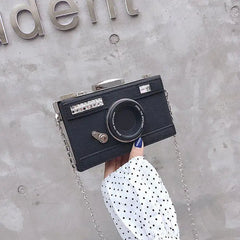 Camera Shape Clutch Nubuck Shoulder Bag Mini Messenger Purse