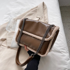 Women's Chain Shoulder Bag Small Leather Crossbody Messenger