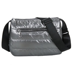 Winter Nylon Cotton Crossbody Shoulder Bag for Women