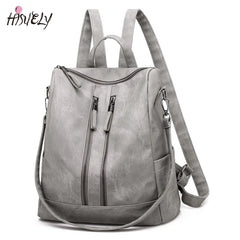 Bohemia Women Shoulder Bag PU Leather Travel Backpack High School Bag