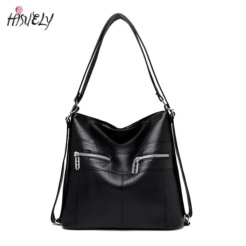 Vintage Top-handle Bag Women Hobos Multifunction Messenger Shoulder Bag