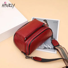 Vintage Leather Tote Bag Large Capacity Women Handbag