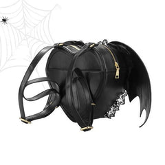 Women Backpack Bat Wing Punk Stylish School Bag for Girls