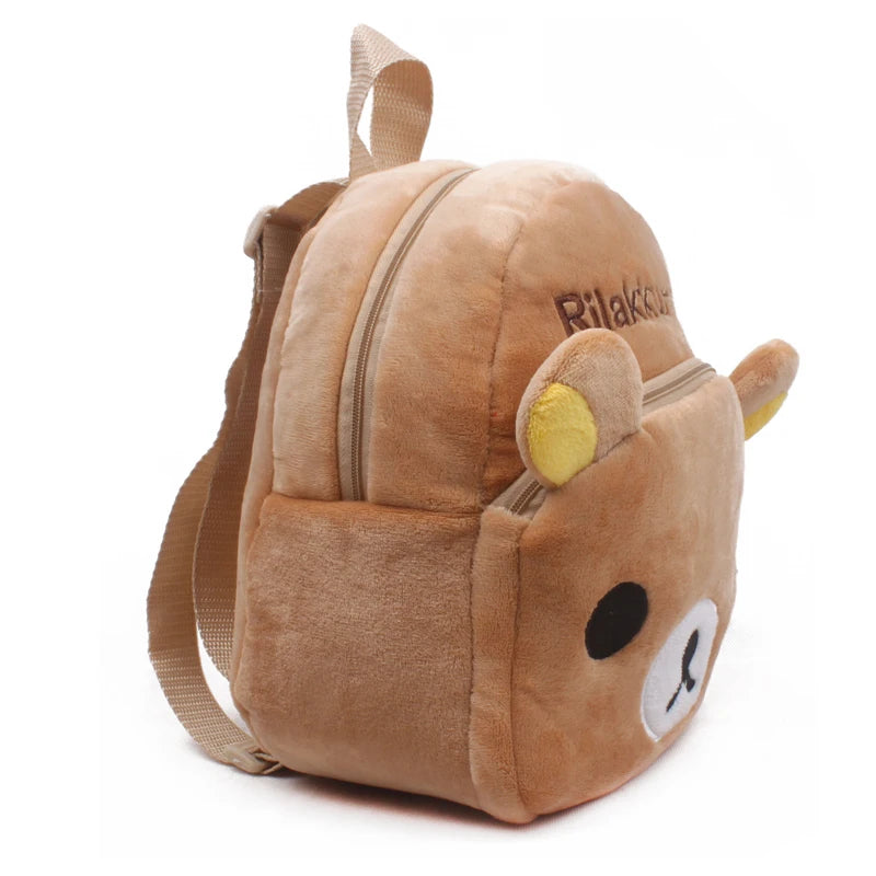 Cute Cartoon Bear Plush Kids School Bag Soft Toy Baby Student Backpack