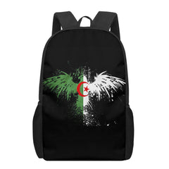 Algeria Flag Children School Bag for Toddler Printing Kid's Backpack