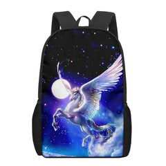 Horse 3D Pattern School Bag for Children Girls Boys Casual Book Bags