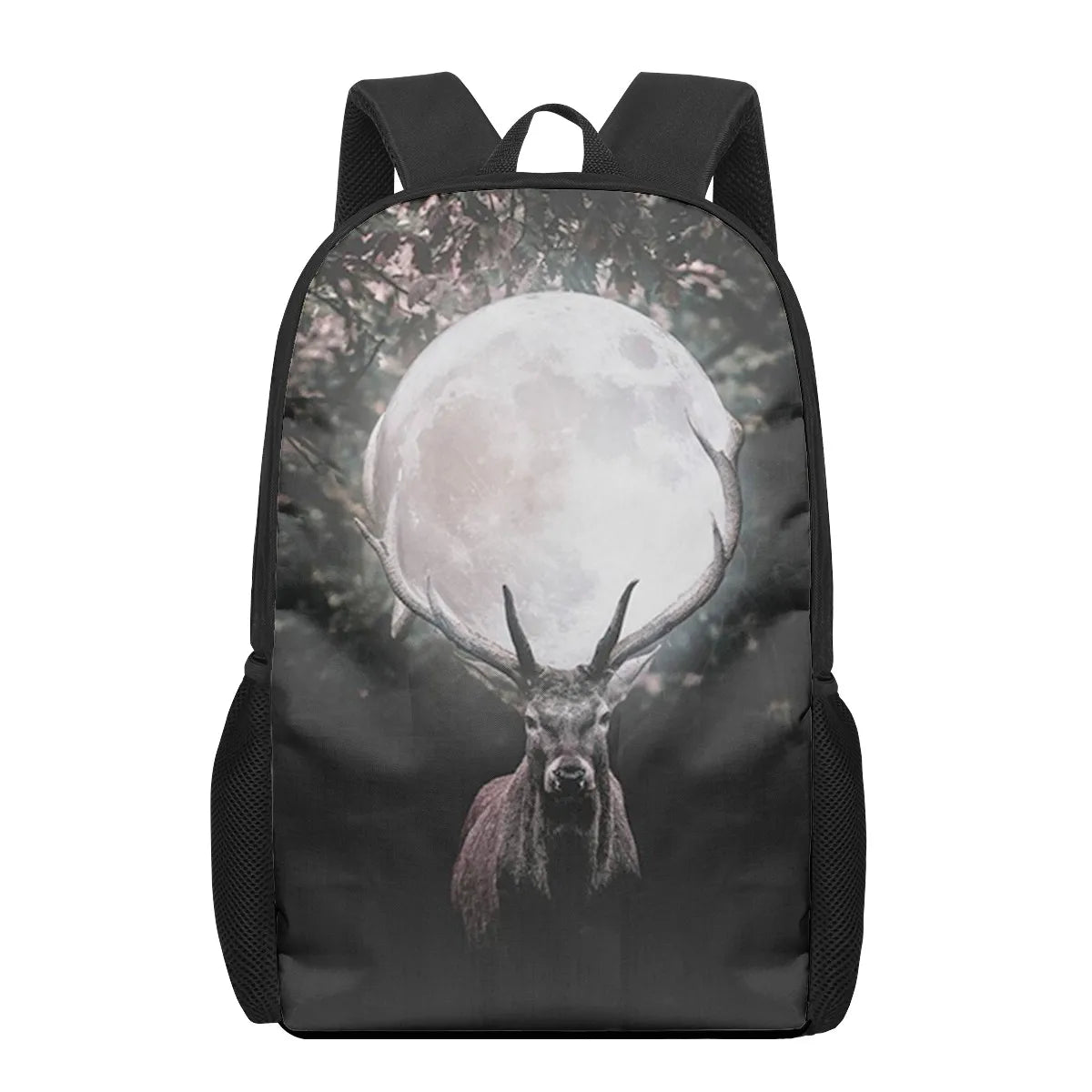 Deer 16inch School Bags 3D Print Kids Schoolbags For Teenager Girls Boys